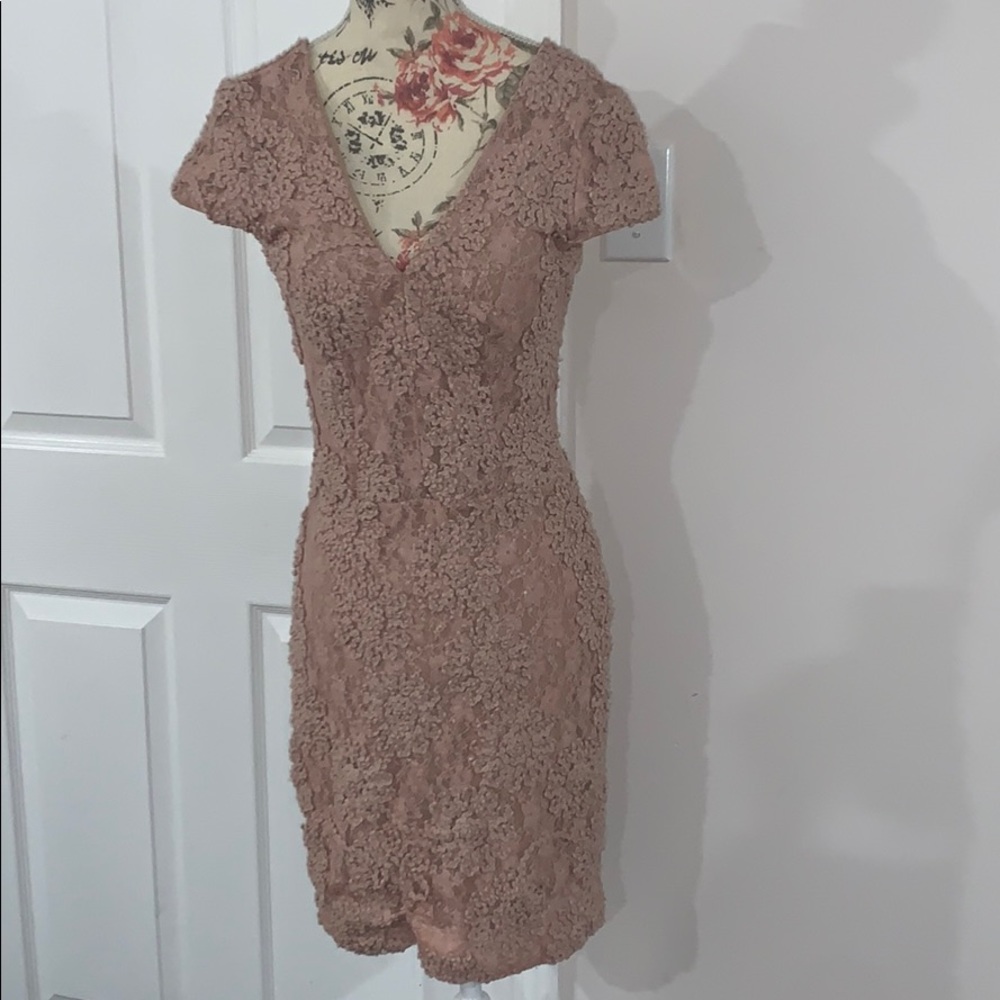 Beautiful blush cocktail dress